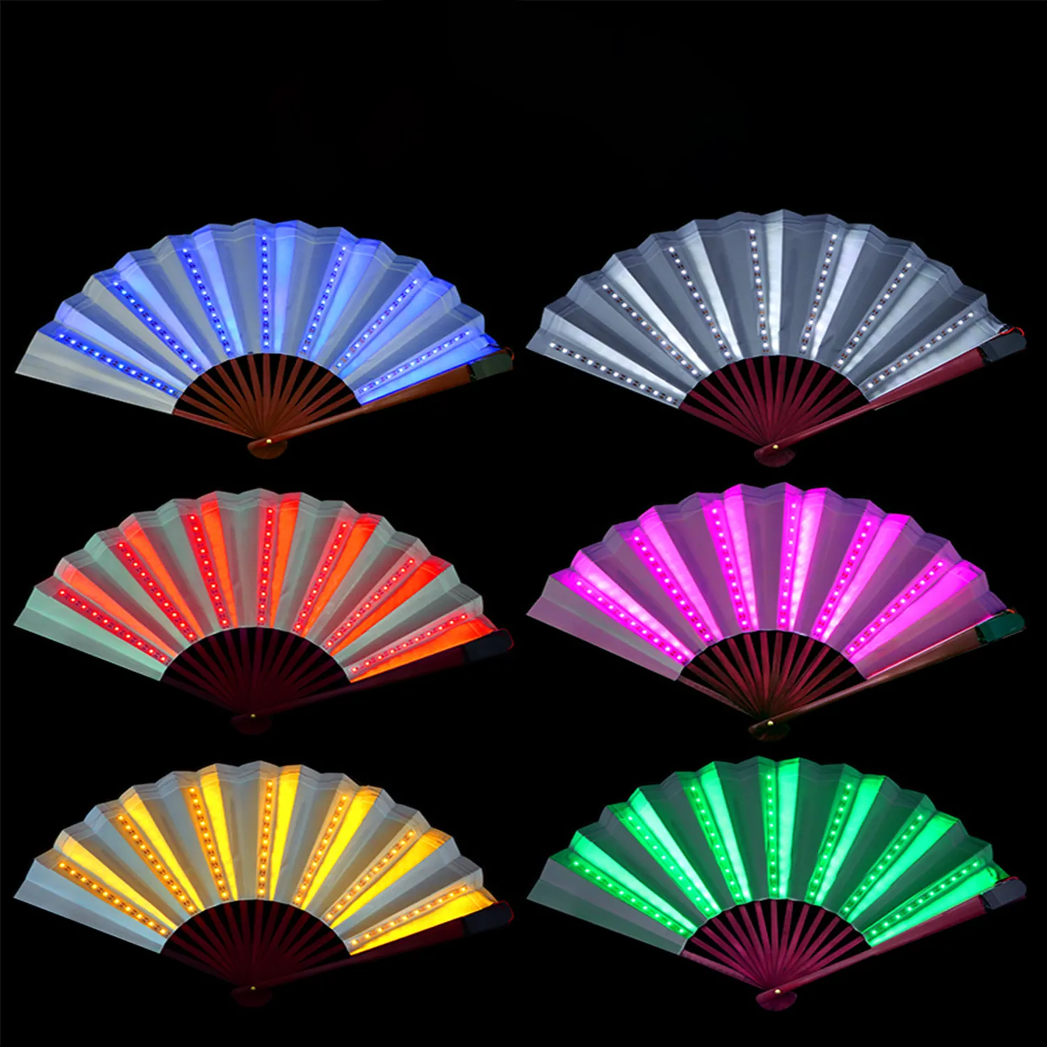 Led Luminous Folding Fan 2
