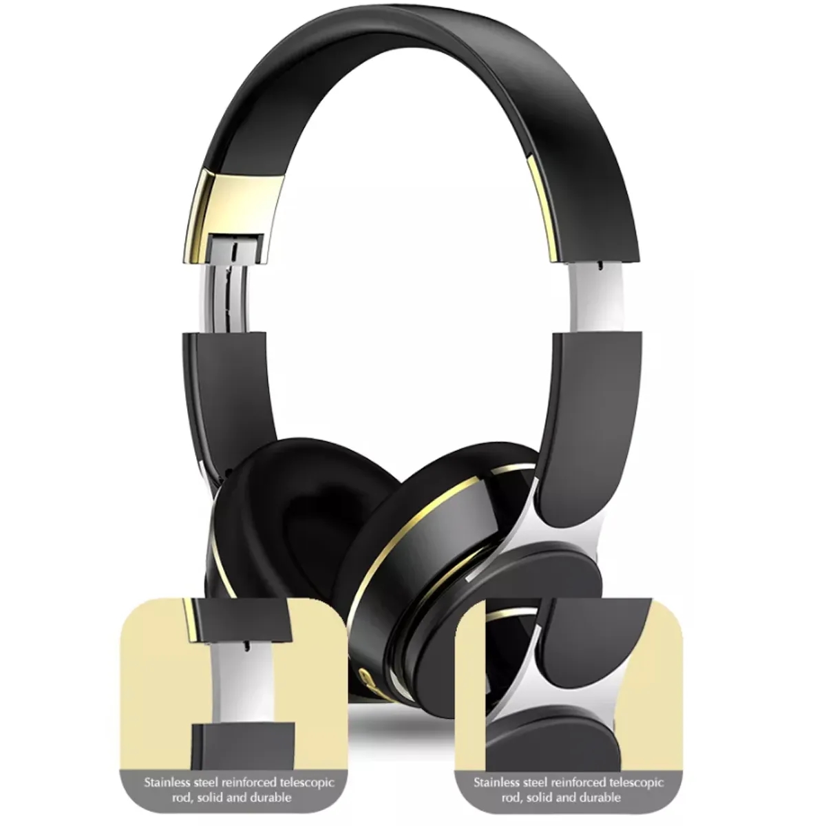 Wireless Foldable Sports Head Mounted 5.1 Gaming Headset 2