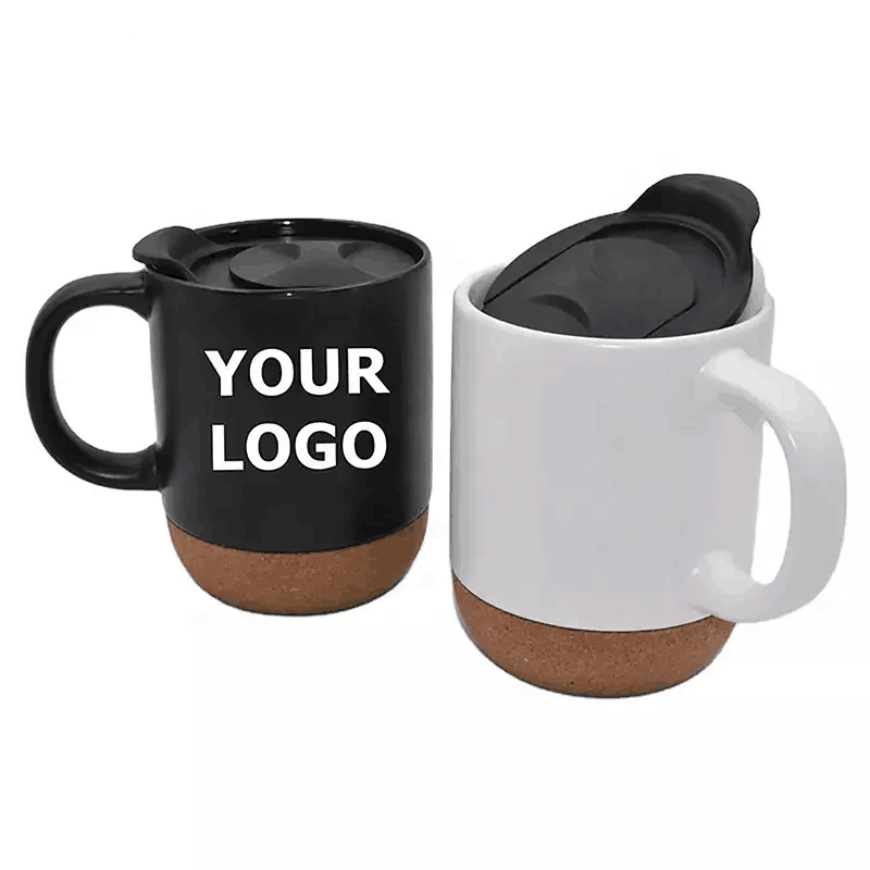 12oz Ceramic Coffee Mug with Cork Bottom 1