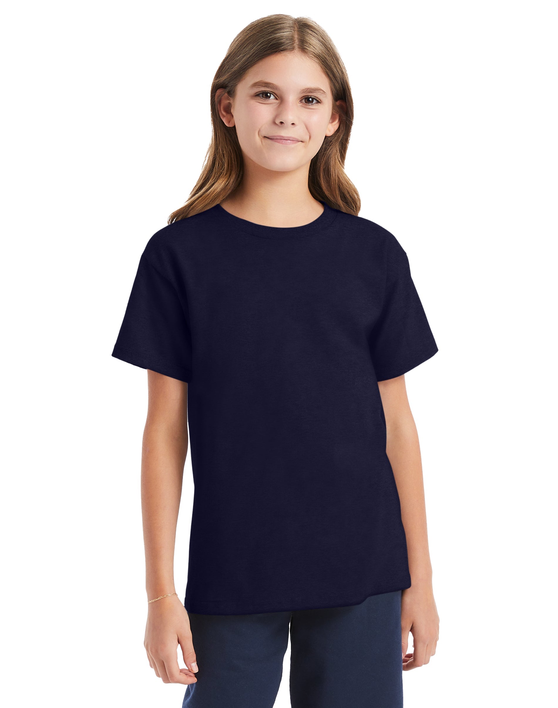 Hanes Essential-T Youth Short Sleeve T 10