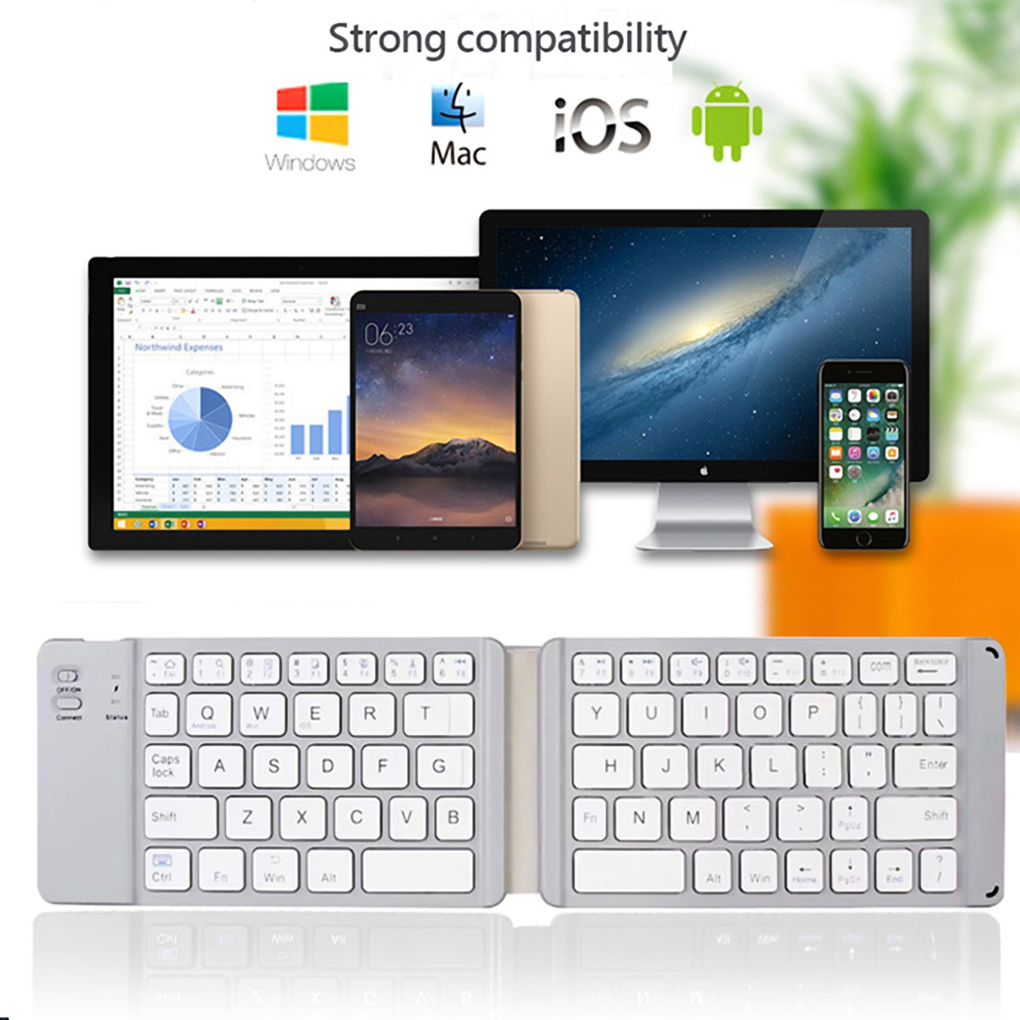 Wireless Bluetooth Foldable Keyboard 2