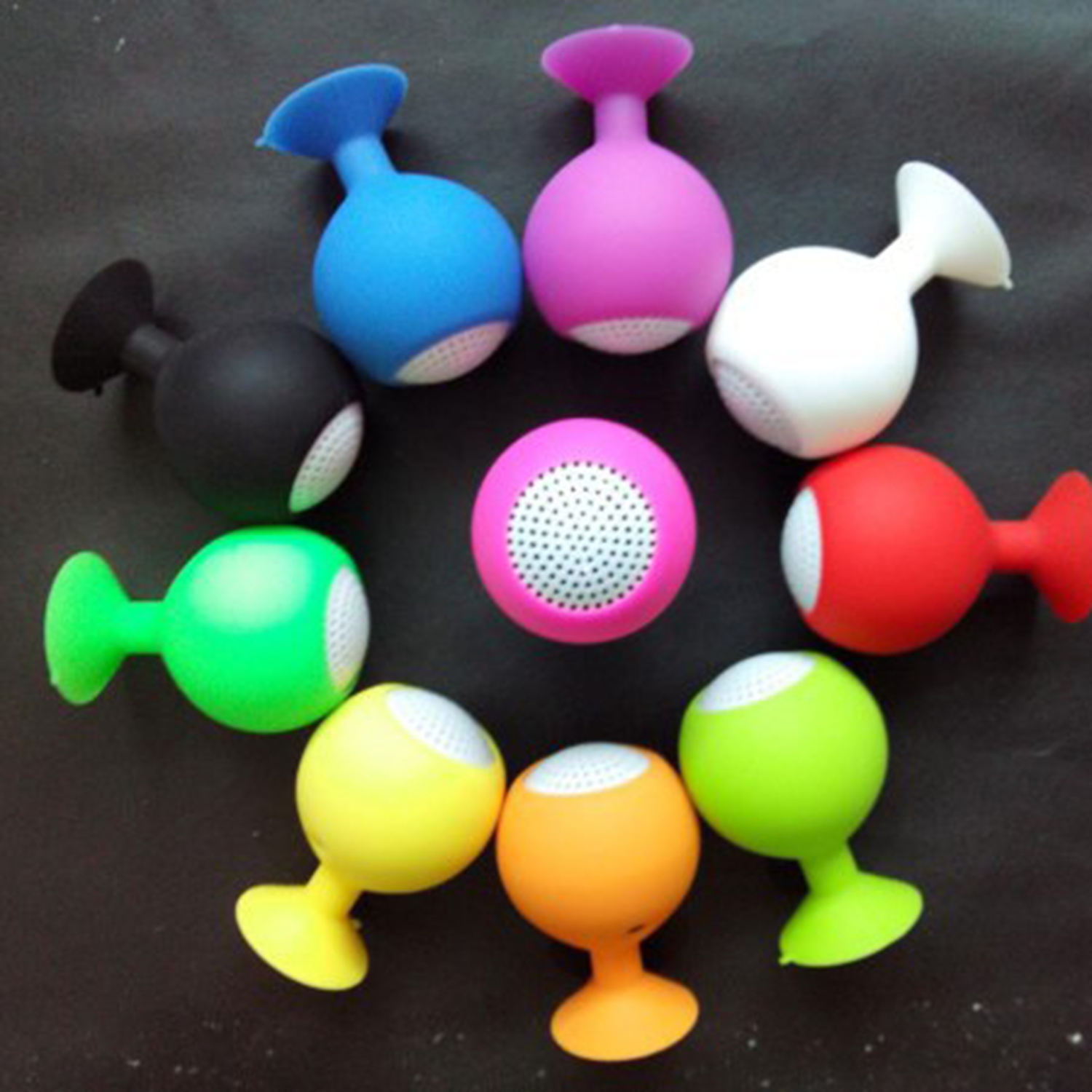 Creative Mini Suction Cup Wine Glass Speaker 1