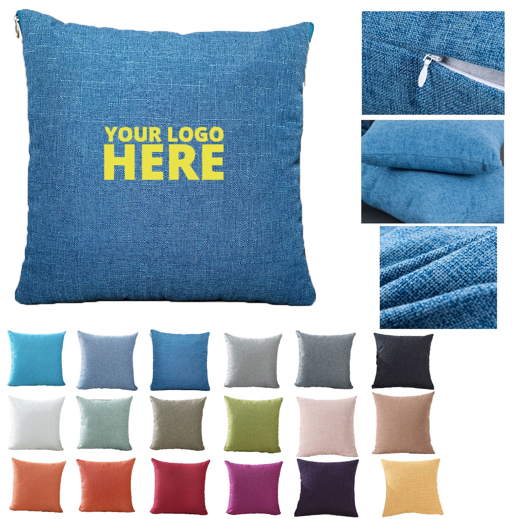 Decorative Linen Pillow Cover