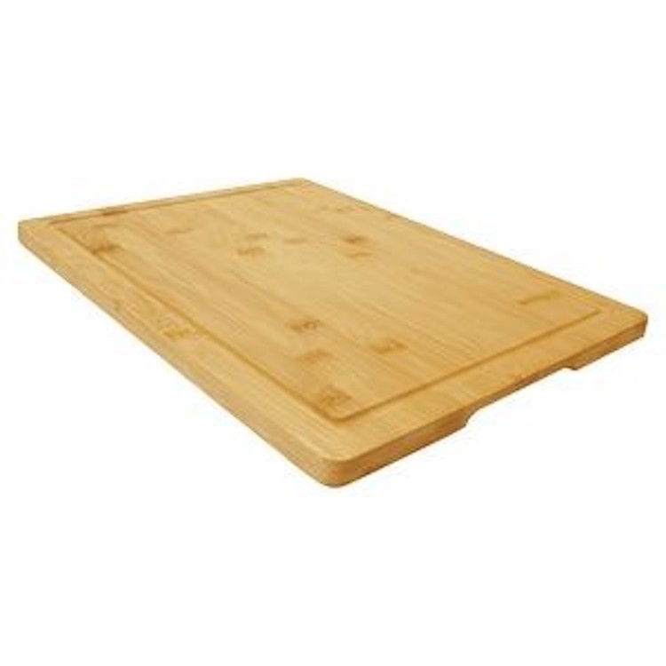13 3/4" x 11" Bamboo Cutting Board with Drip Ring 2