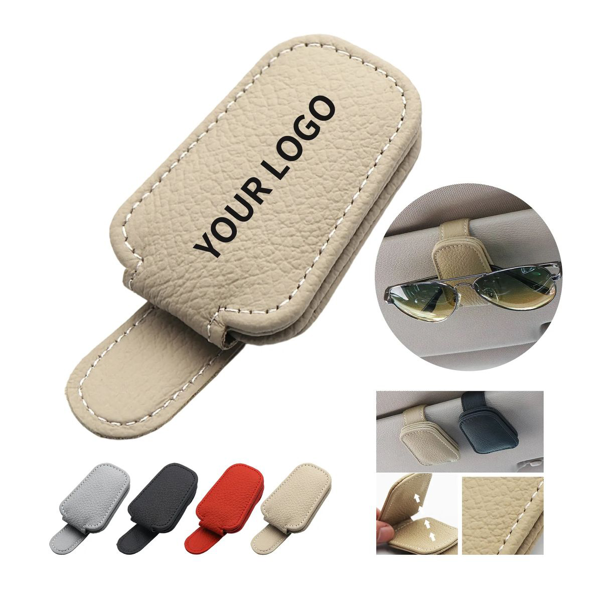 Auto Sun Visor Glasses Organizer with Magnet 6