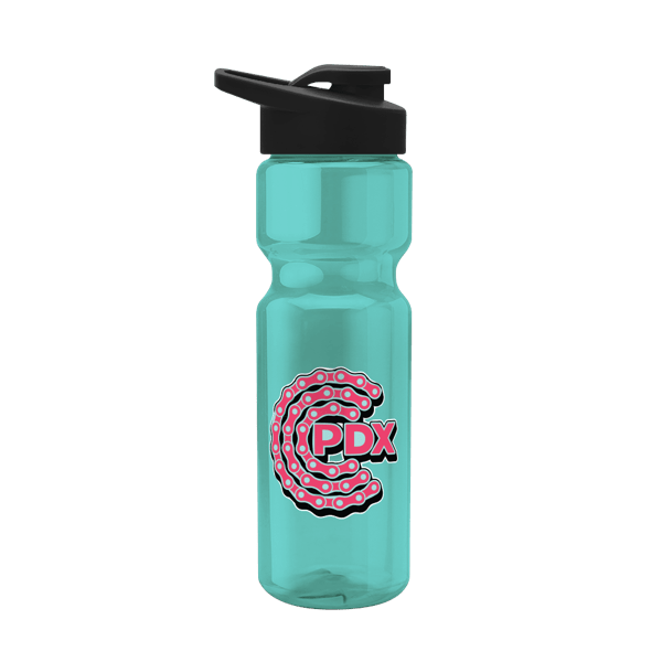 Blazer 28oz Transparent Bike Bottle w/Drink-thru Lid 1317