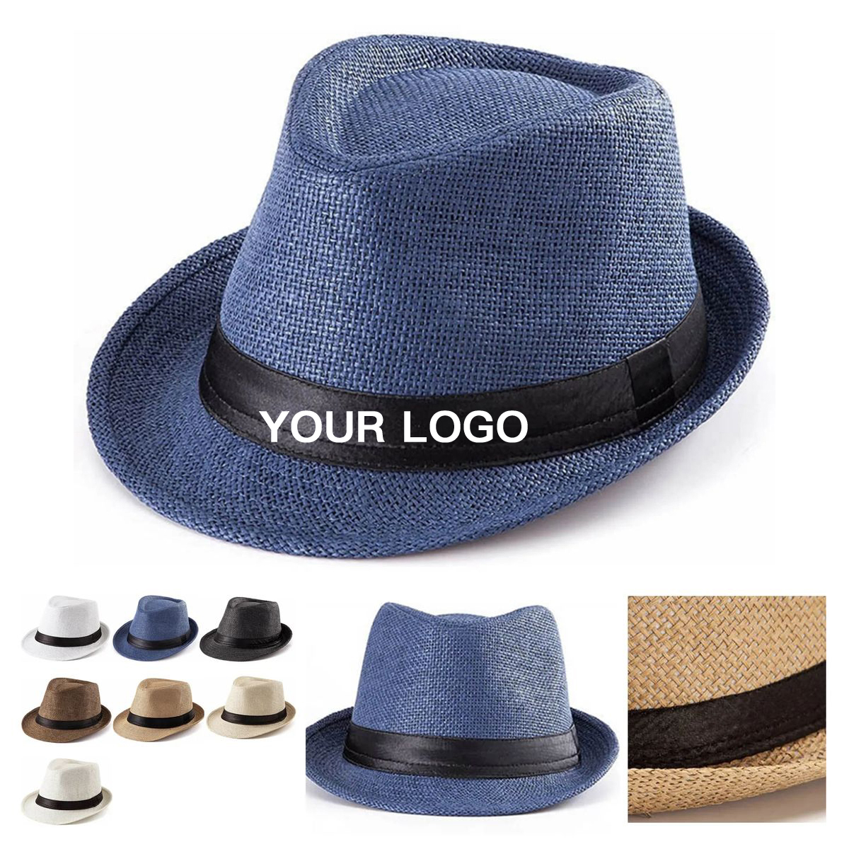 Papyrus Straw Wide Brim Summer Hat 8