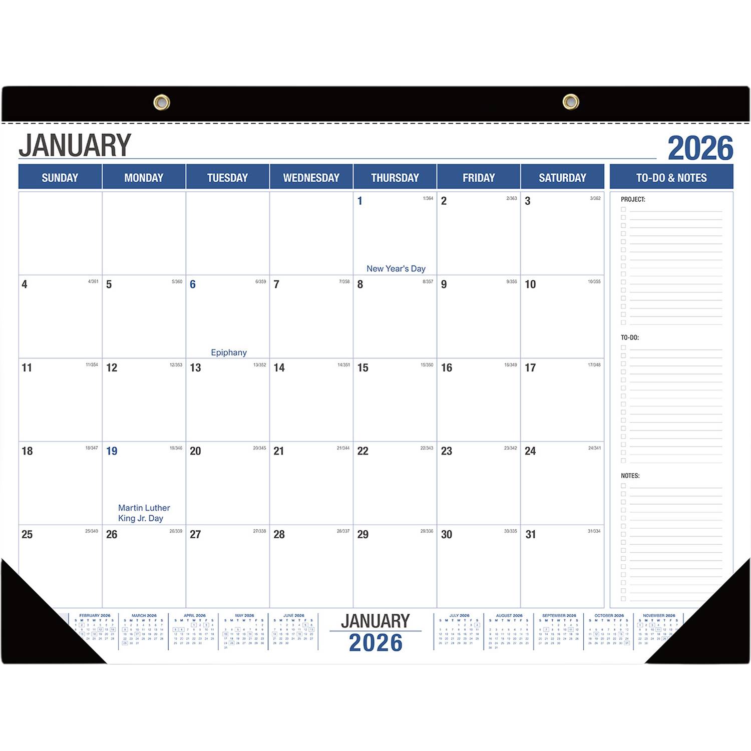 18-Month Desk Calendar Jan 2026-Jun 2027 3