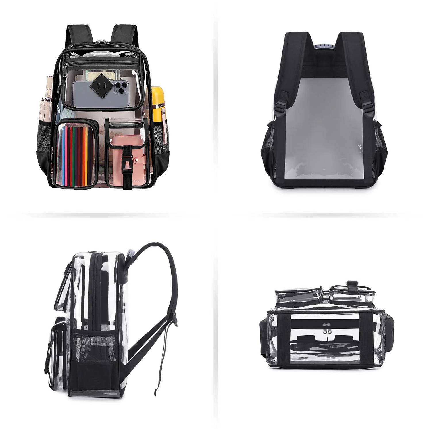 Large Capacity PVC Clear Backpack 9