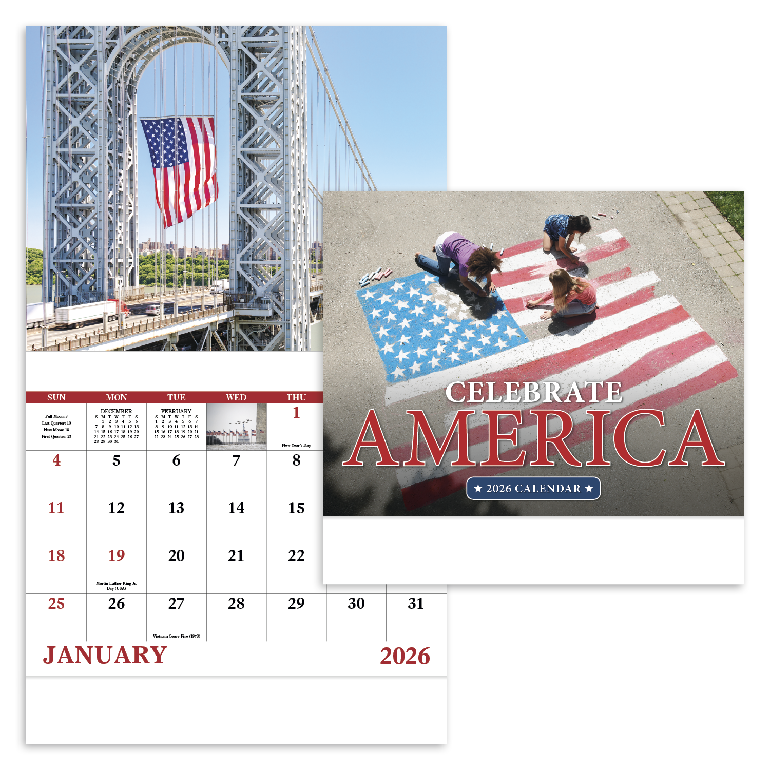 Good Value™ Celebrate America - Stapled Calendar 48