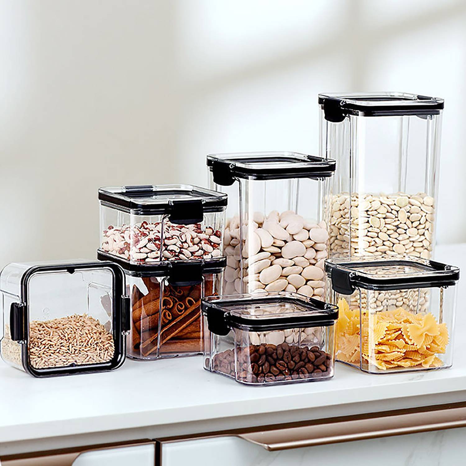 60Oz Kitchen Moisture-Proof Airtight Cereal Storage Jar 2
