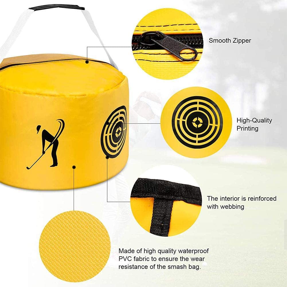 Health Gear Golf Smash Bag/Swing Training Aids Golfer Practicing Bag for Impact Golf Train 15