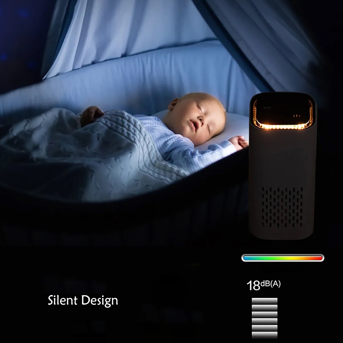 Mini HEPA Car Office Air Purifier 7