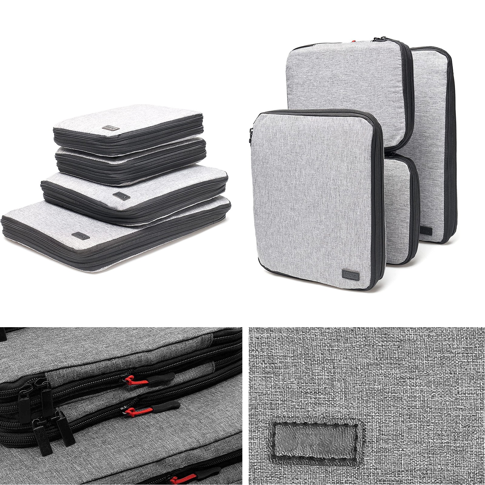 4 Set Compression Packing Cubes for Travel 2