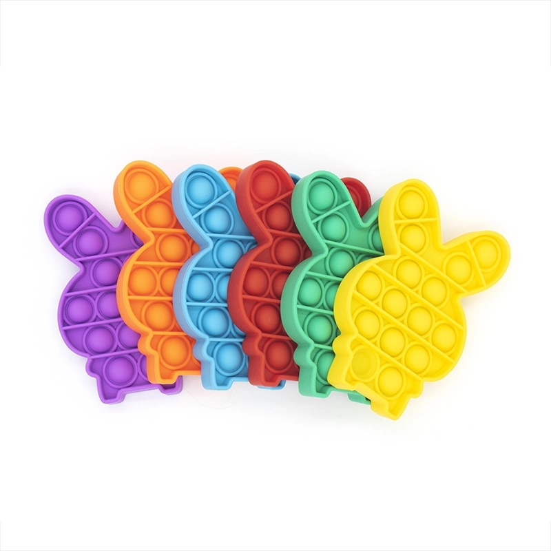 Rabbit Shape Silicone Push Pop Bubble Toy 1