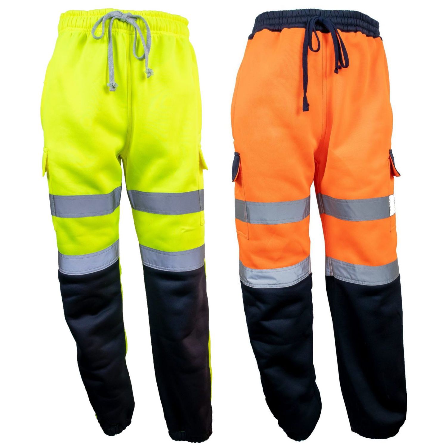 Color Block Safety Sweatpants Class E Reflective Tape Joggers 5