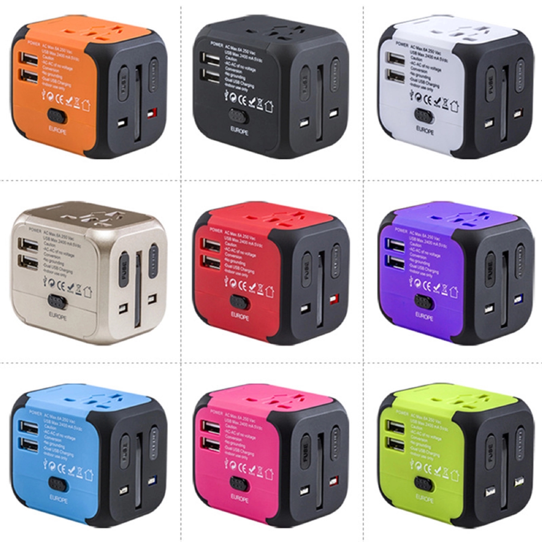 Universal Multi Travel Power Adaptor Plug 8