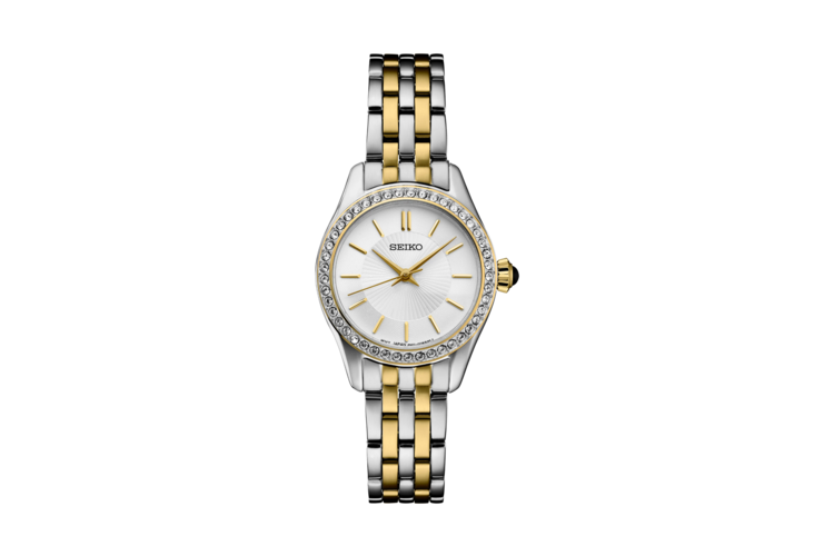 Seiko Ladies Essentials Crystal Two-Tone Stainless Steel Watch 1