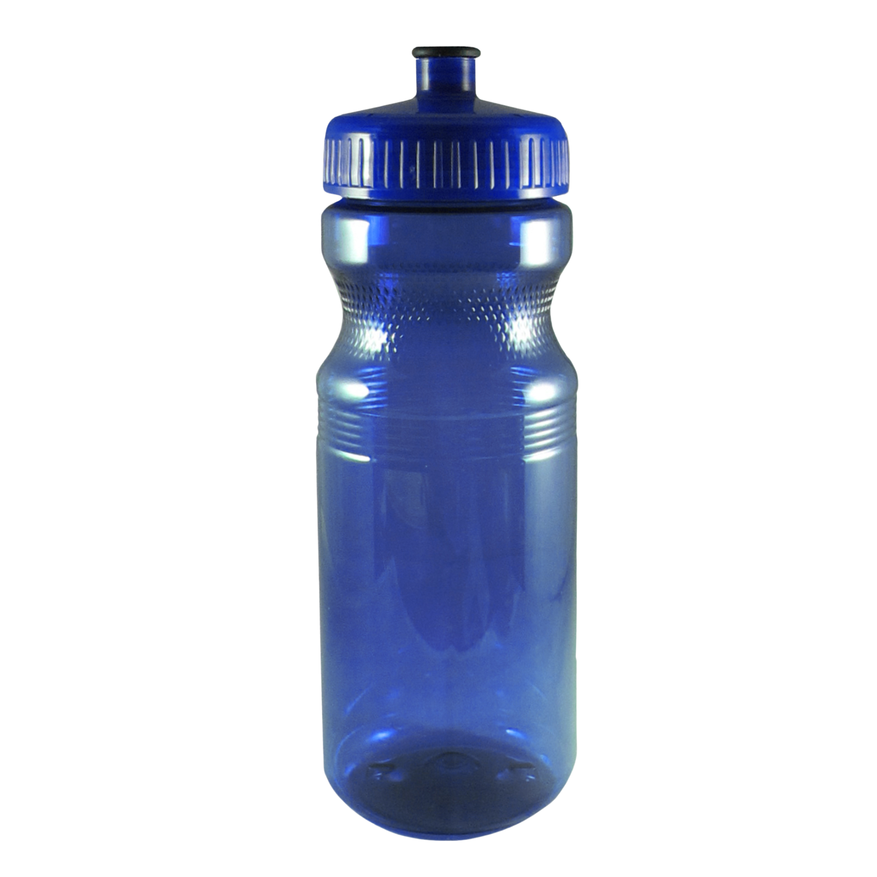 Poly Clear PET 24 oz. Bike Style Sports Bottle with Push Pull Lid