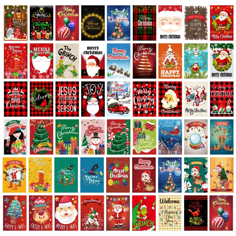 Home Decorative Merry Christmas Garden Flag 7