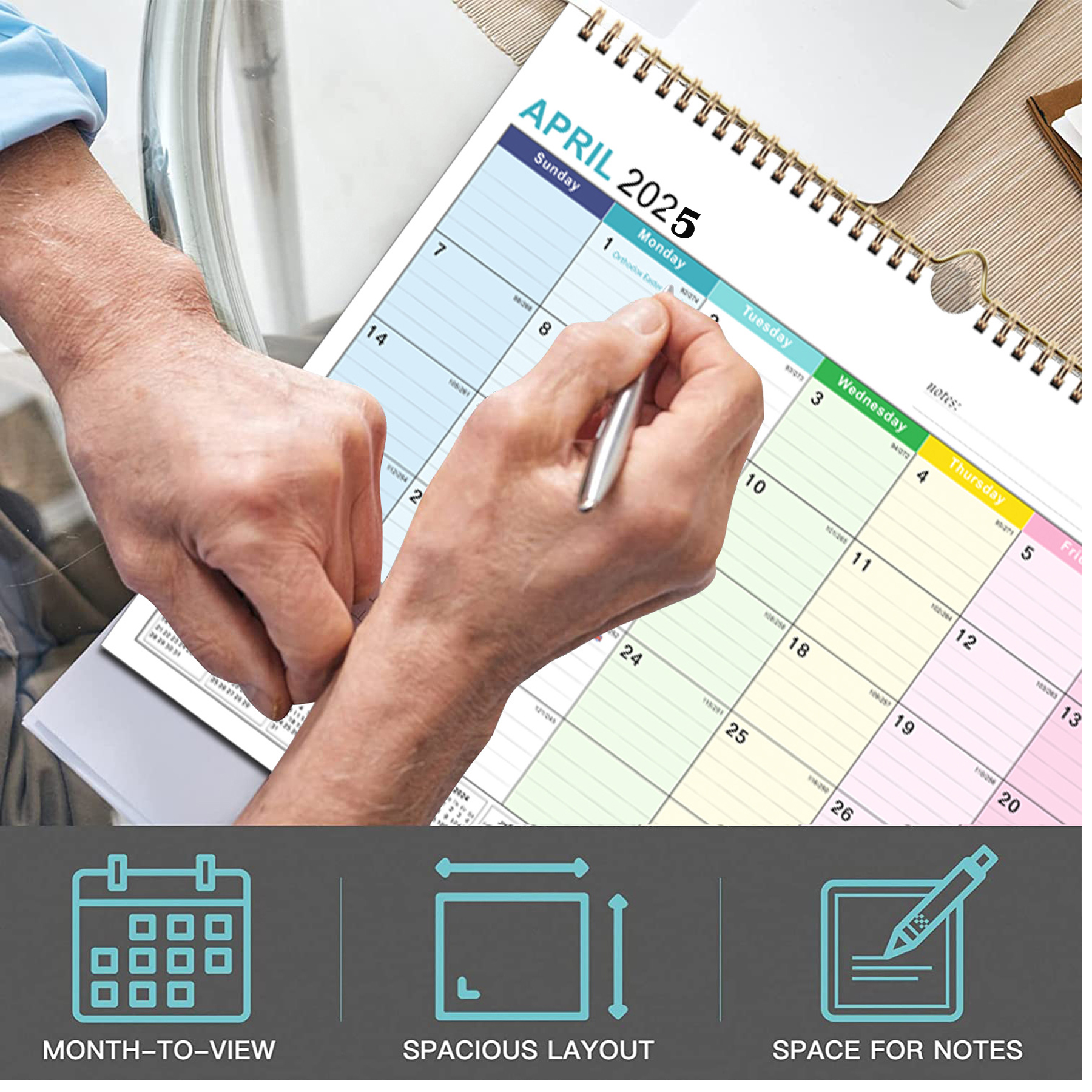 2025 Custom Wall Calendar for Planning and Organizing 2