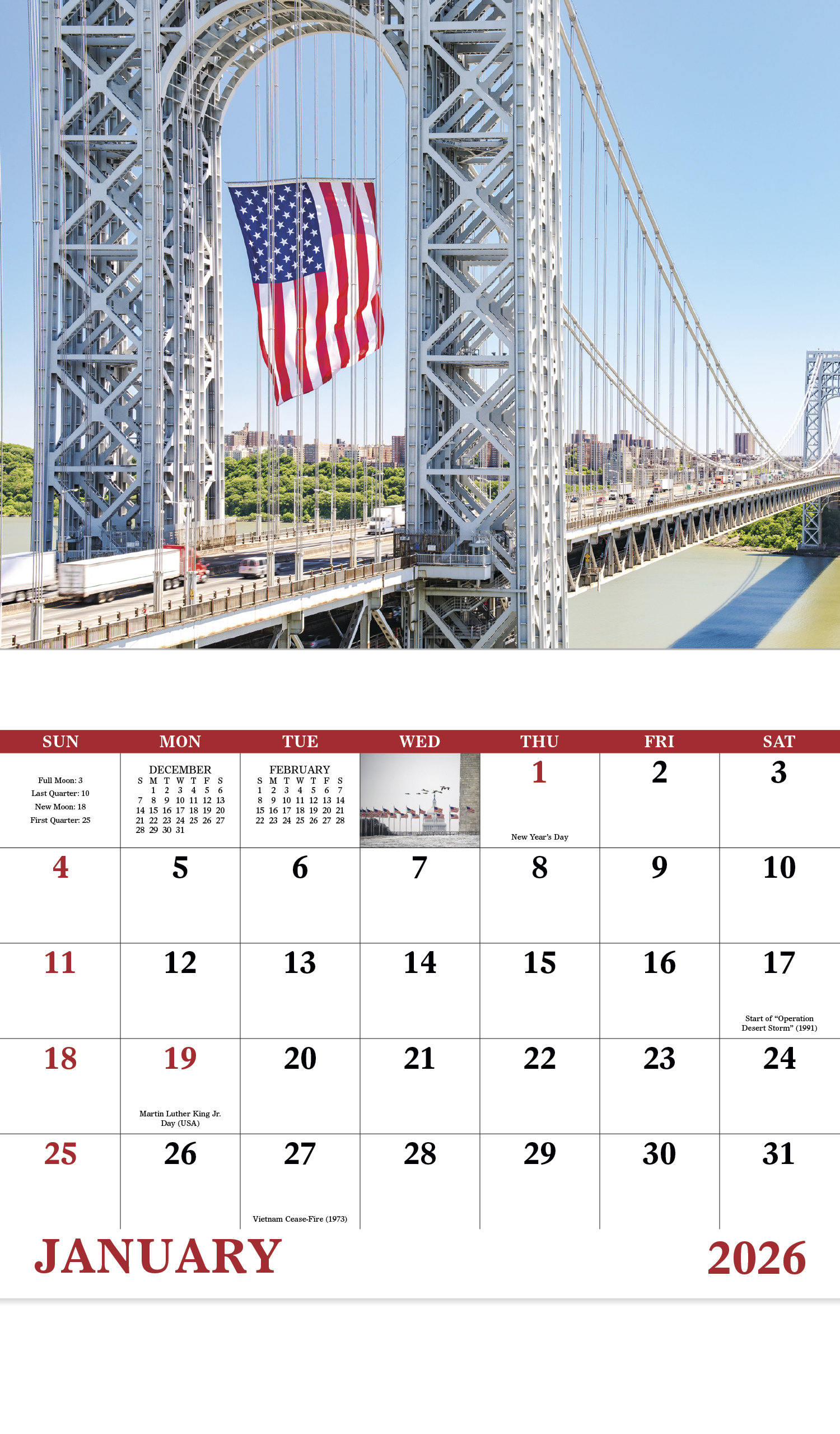 Good Value™ Celebrate America - Stapled Calendar 9