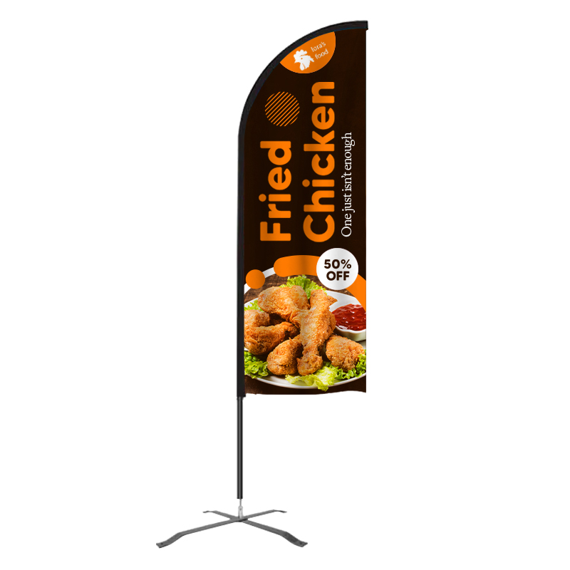 Flex Banner™ Kit, Single-Sided 11' Advertising Feather Flag Outdoor Feather Flag 1