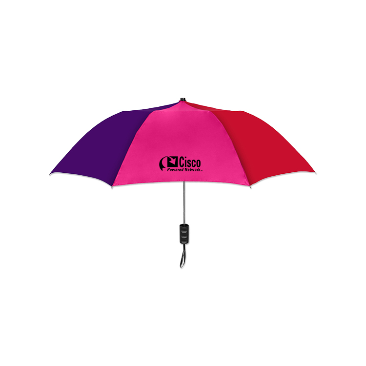 Elite Compact Folding Umbrella - 2 Color Panels 14