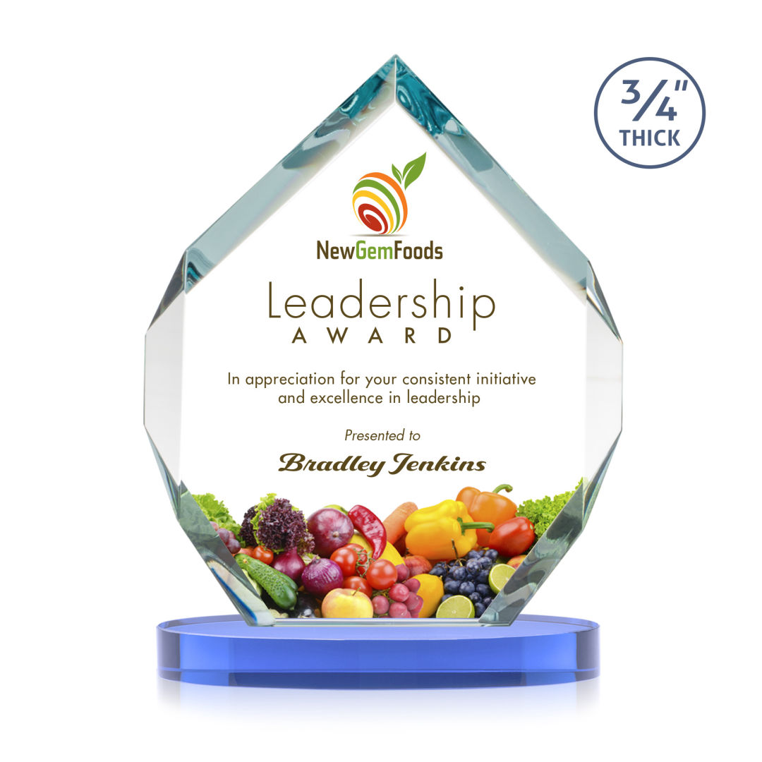 Royal Diamond VividPrint™ Award on Alberton Base - Sky Blue 8