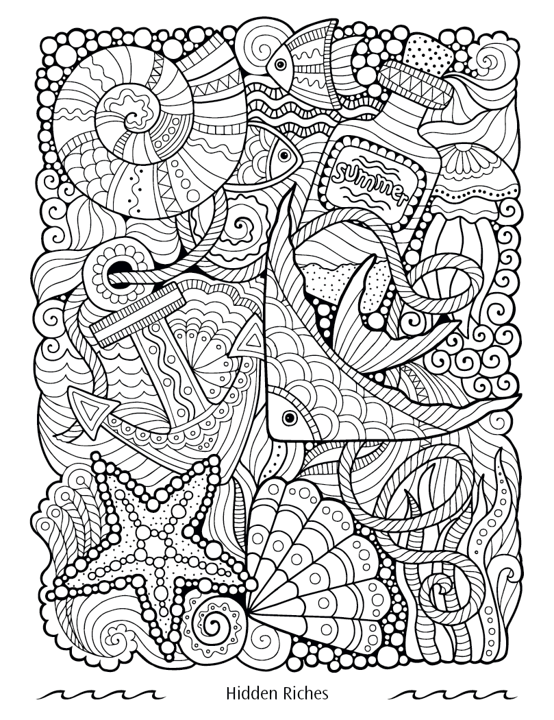Good Value™ Oceans of Serenity Adult Coloring Book 13