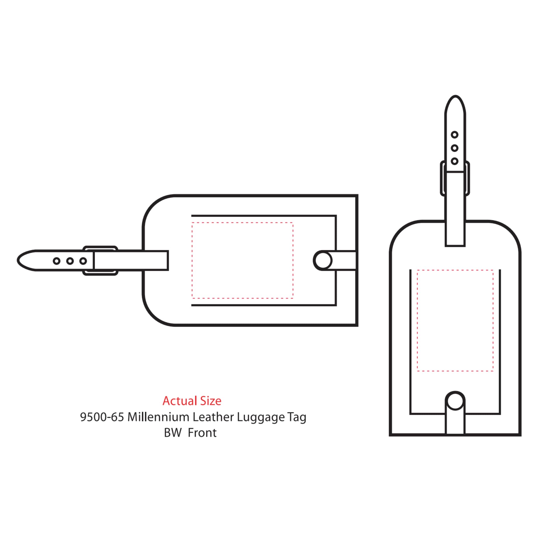 Millennium Leather Identification Tag 17