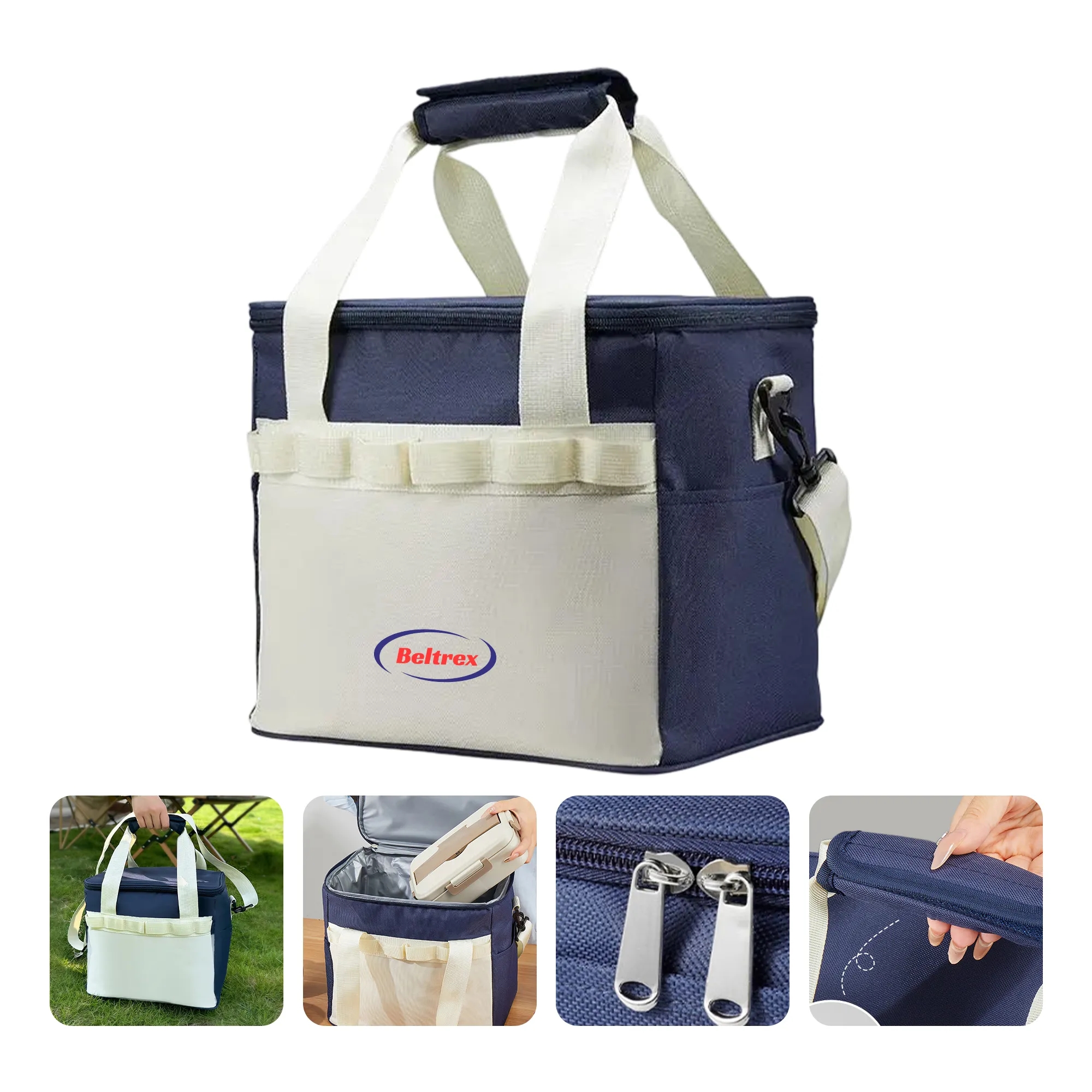 Thermal Outdoor Food Storage Bag with Woven Handle 5