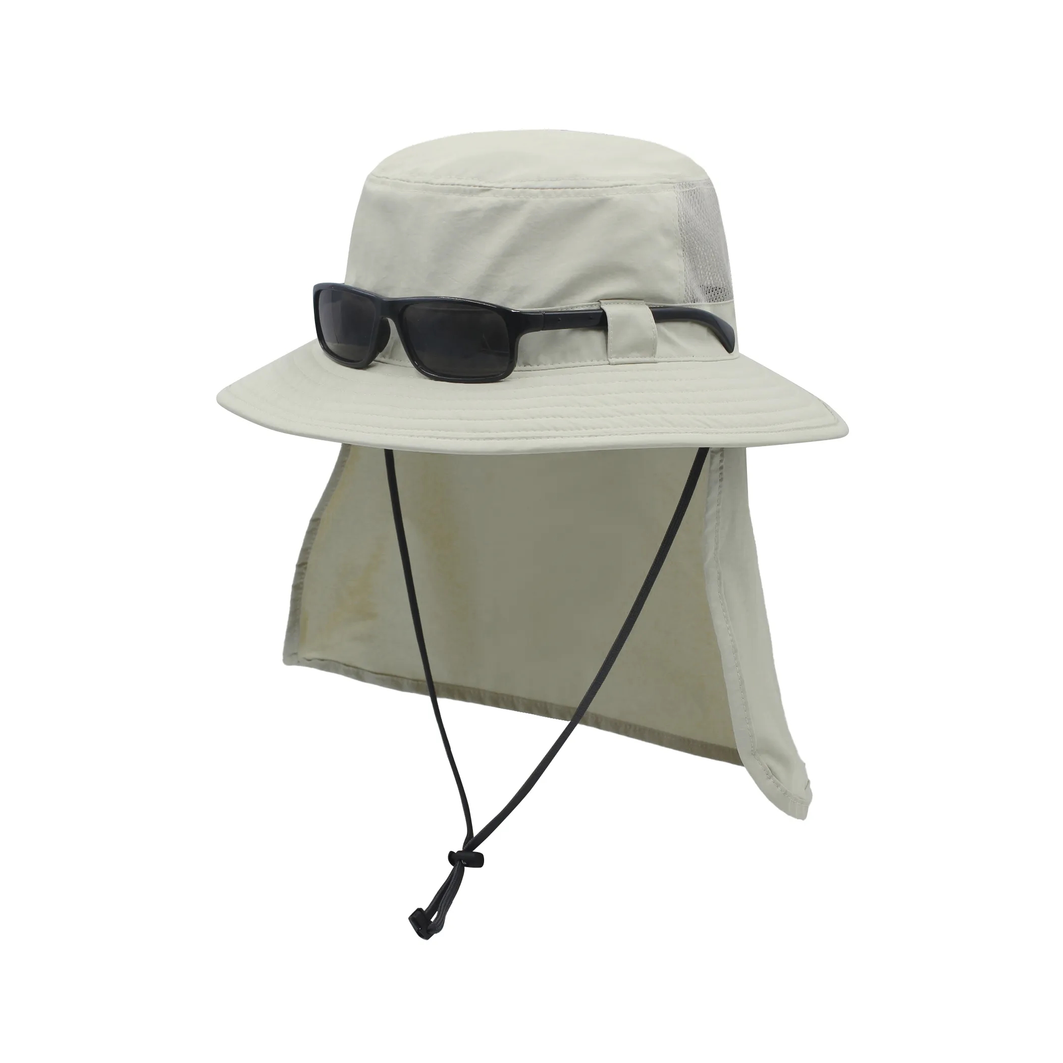 Airy Safari Hat With Flap