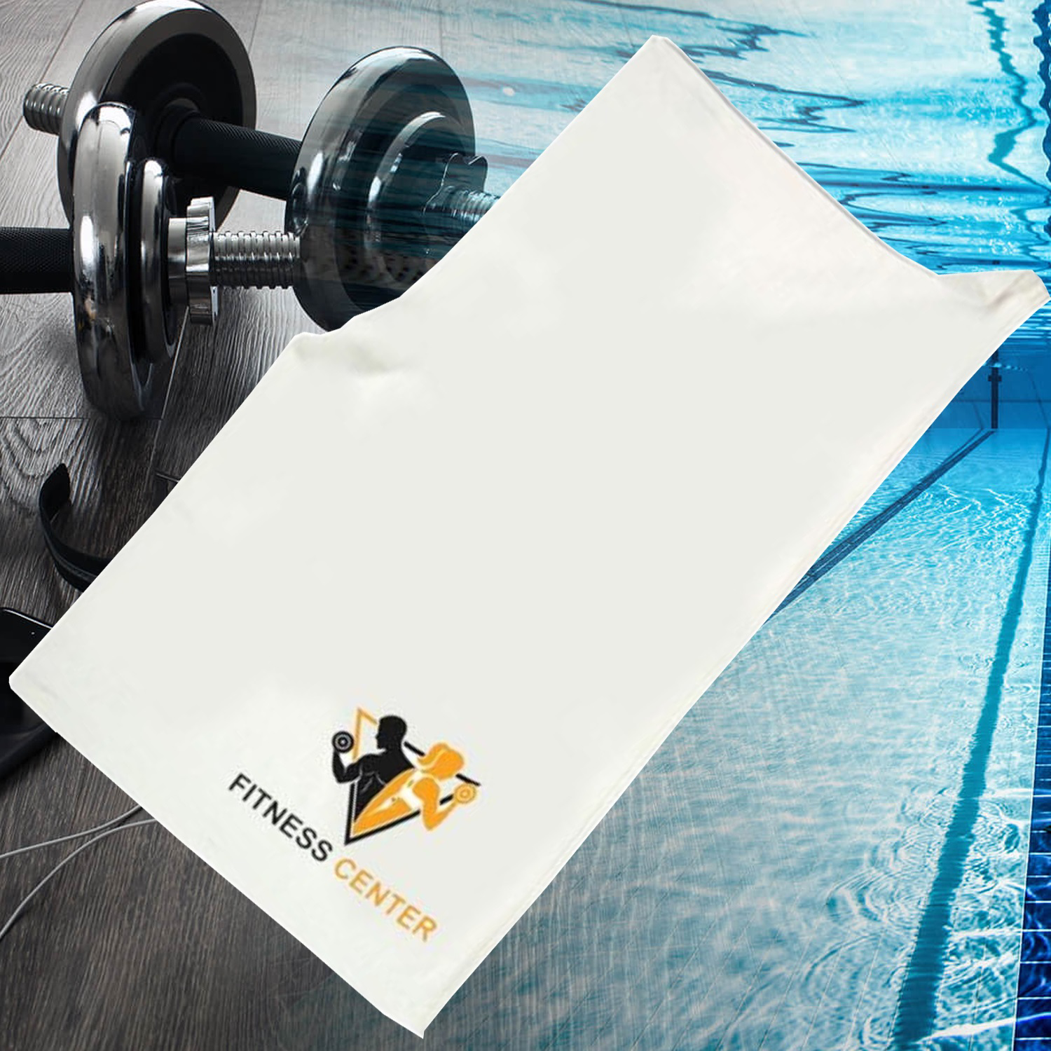 24" X 42" Velour Fitness Towel w/ Custom Imprint Beach Towel 2