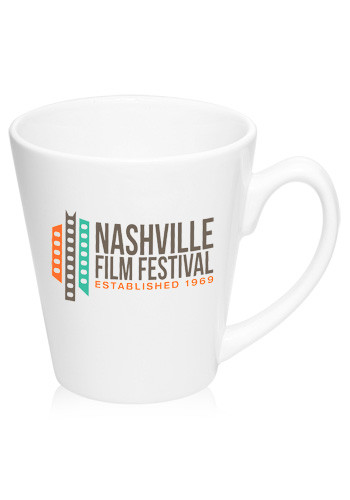 12 oz. Glossy Ceramic Latte Coffee Mugs 2