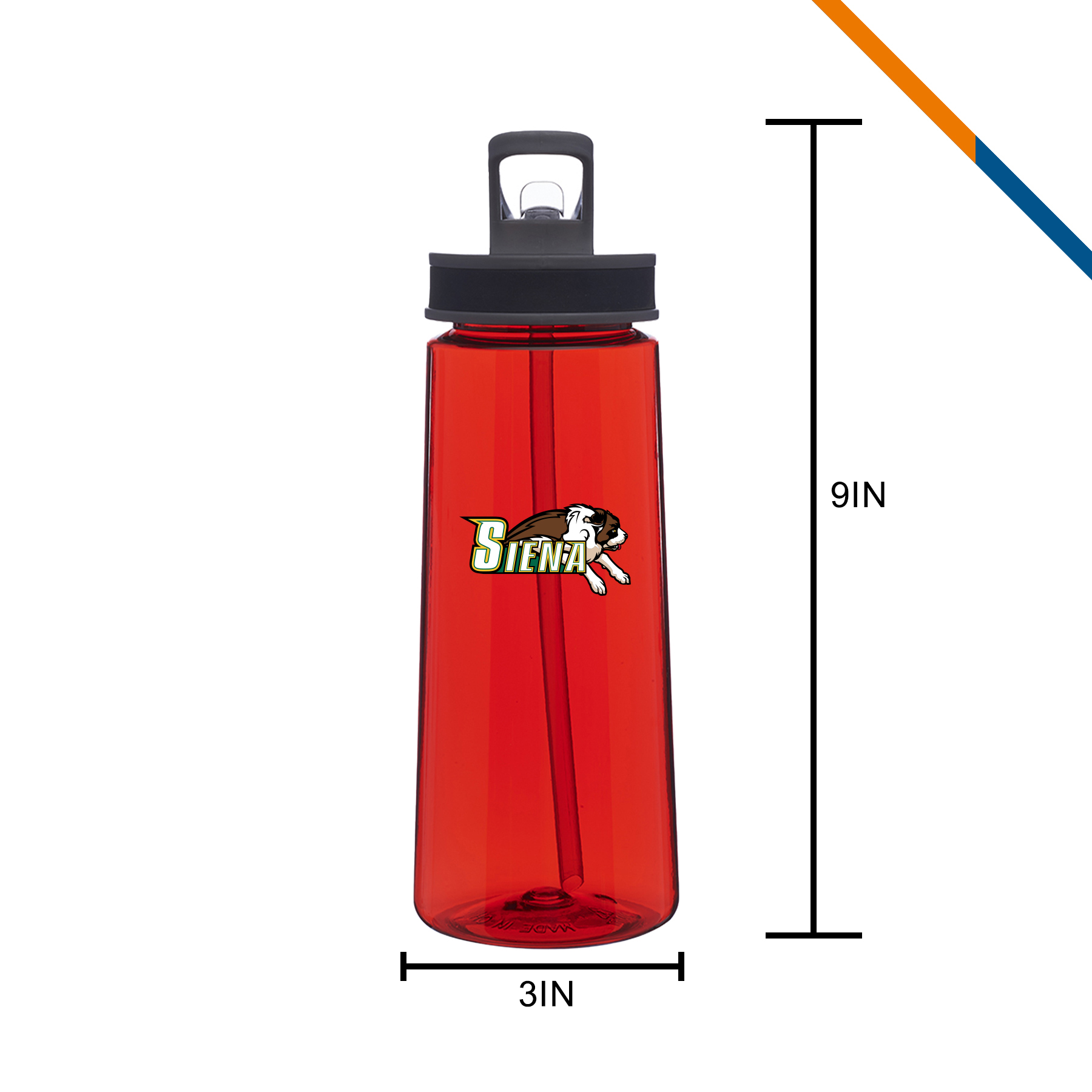Cader Plastic Water Bottle - 22 OZ., custom plastic water bottle with logo imprint 7