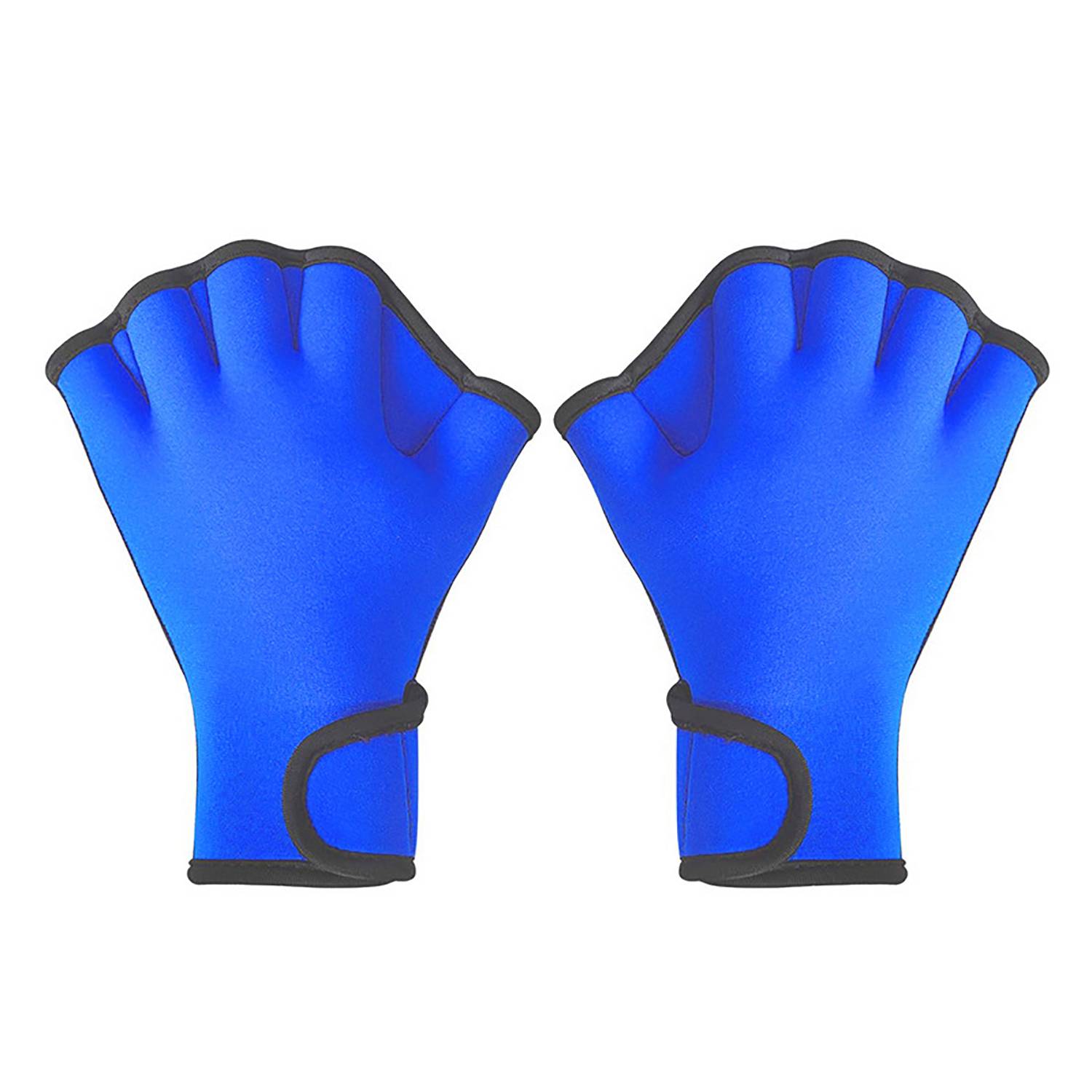 Neoprene Webbed Swim Training Glove w/Adjustable Wrist Strap 1