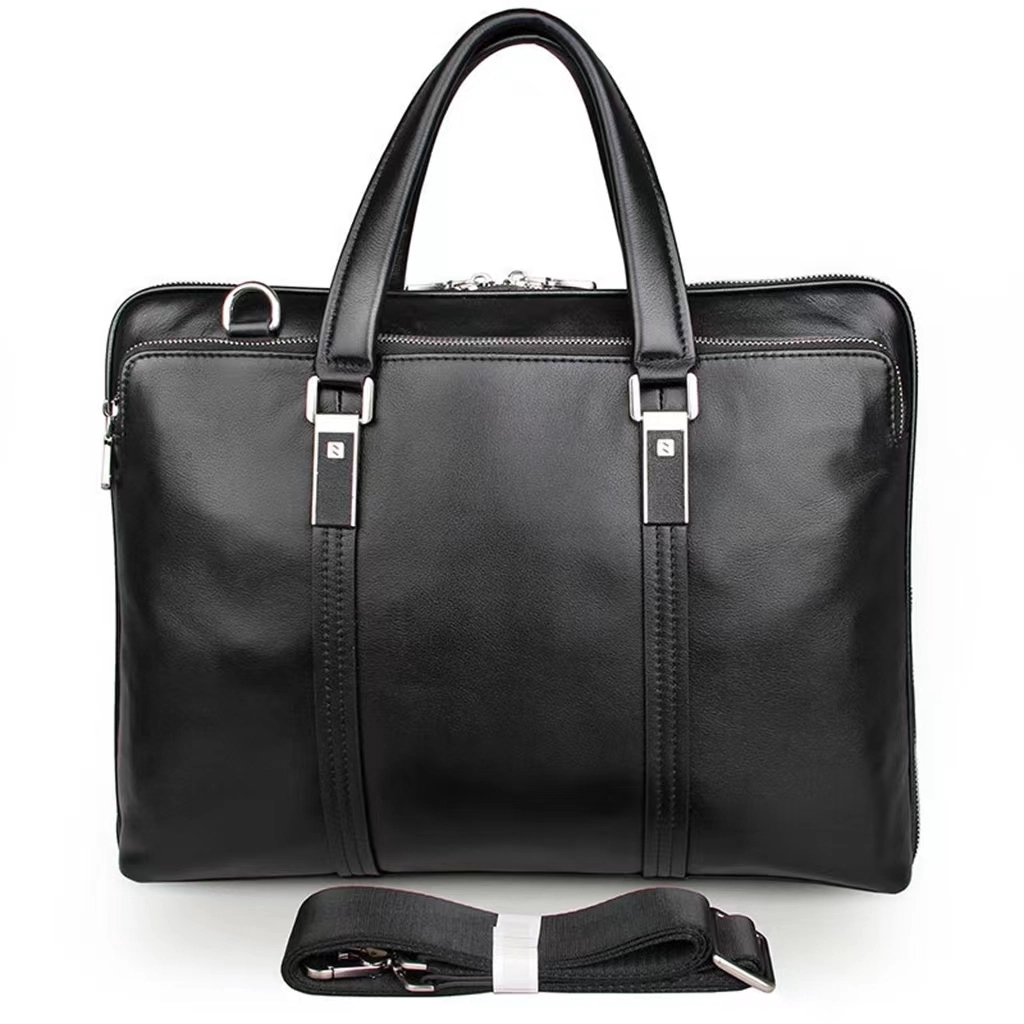 Vintage Genuine Cowhide Briefcase Messenger Bag 8