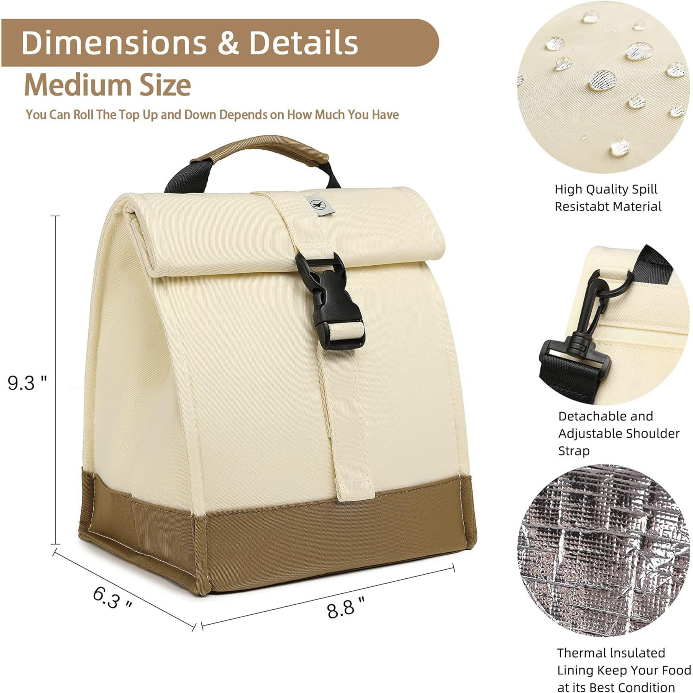 Oxford Foldable Multifunctional Lunch Bag 2