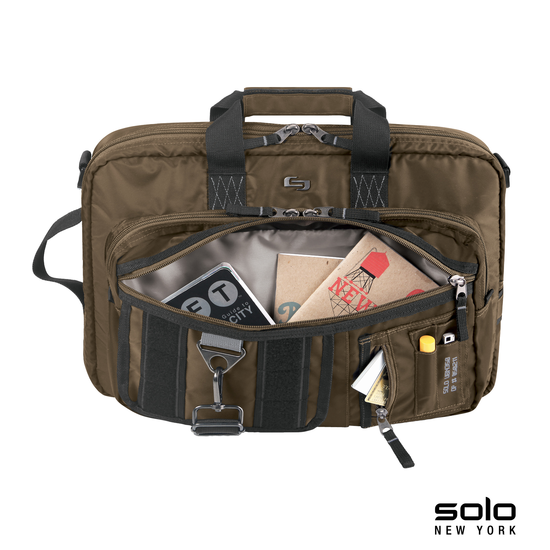 Solo New York Zone Briefcase Backpack Hybrid 26