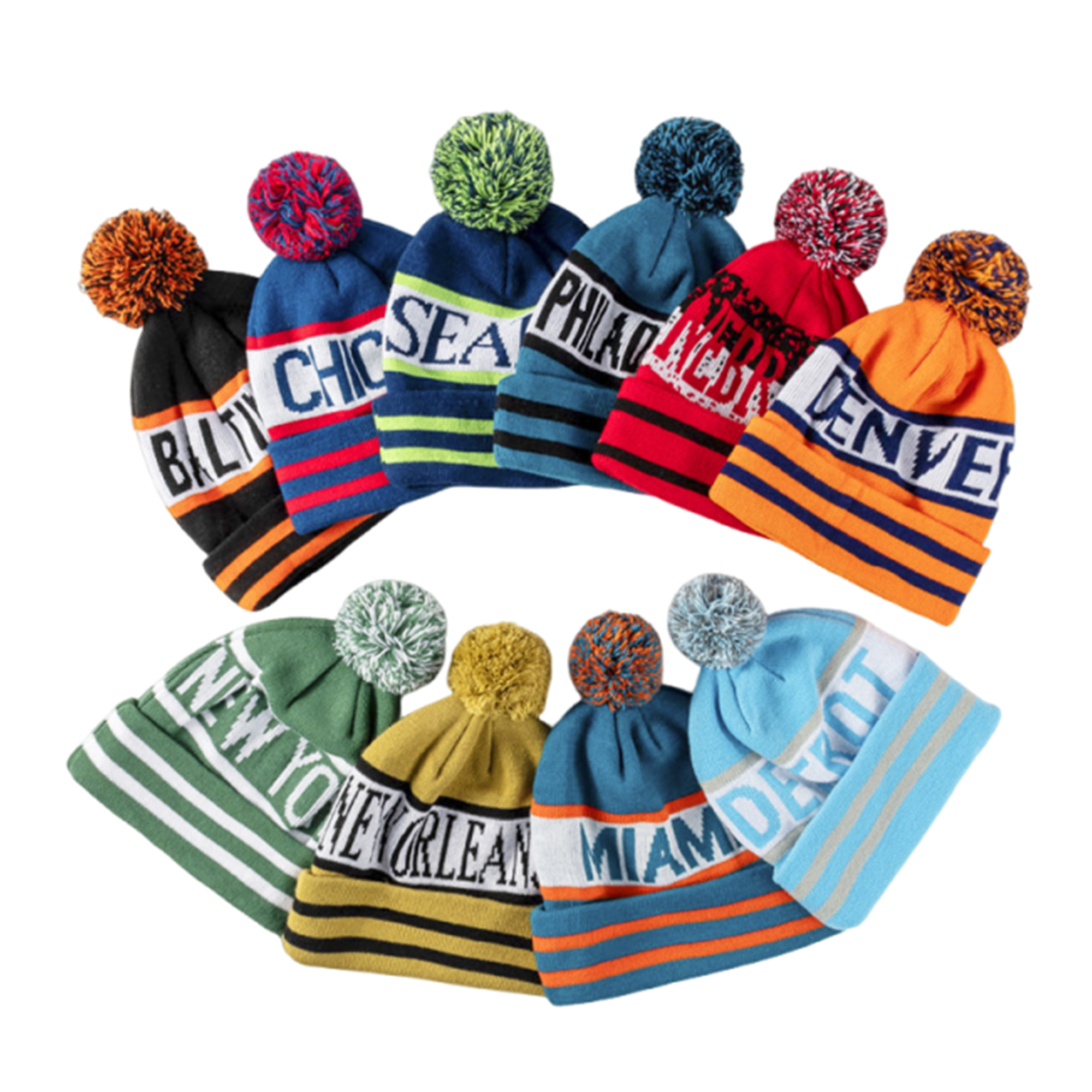 Custom Holiday Pom Beanie for Winter Gifts 3