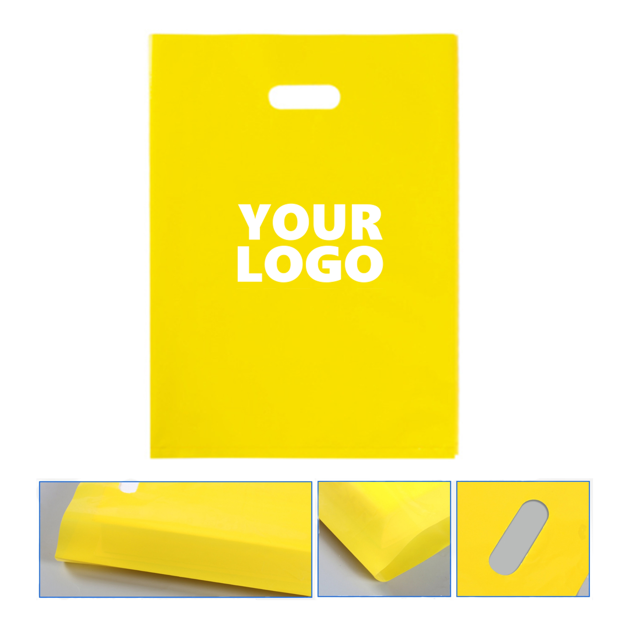 Reusable Plastic DieCut Handle Shopping Bag 4