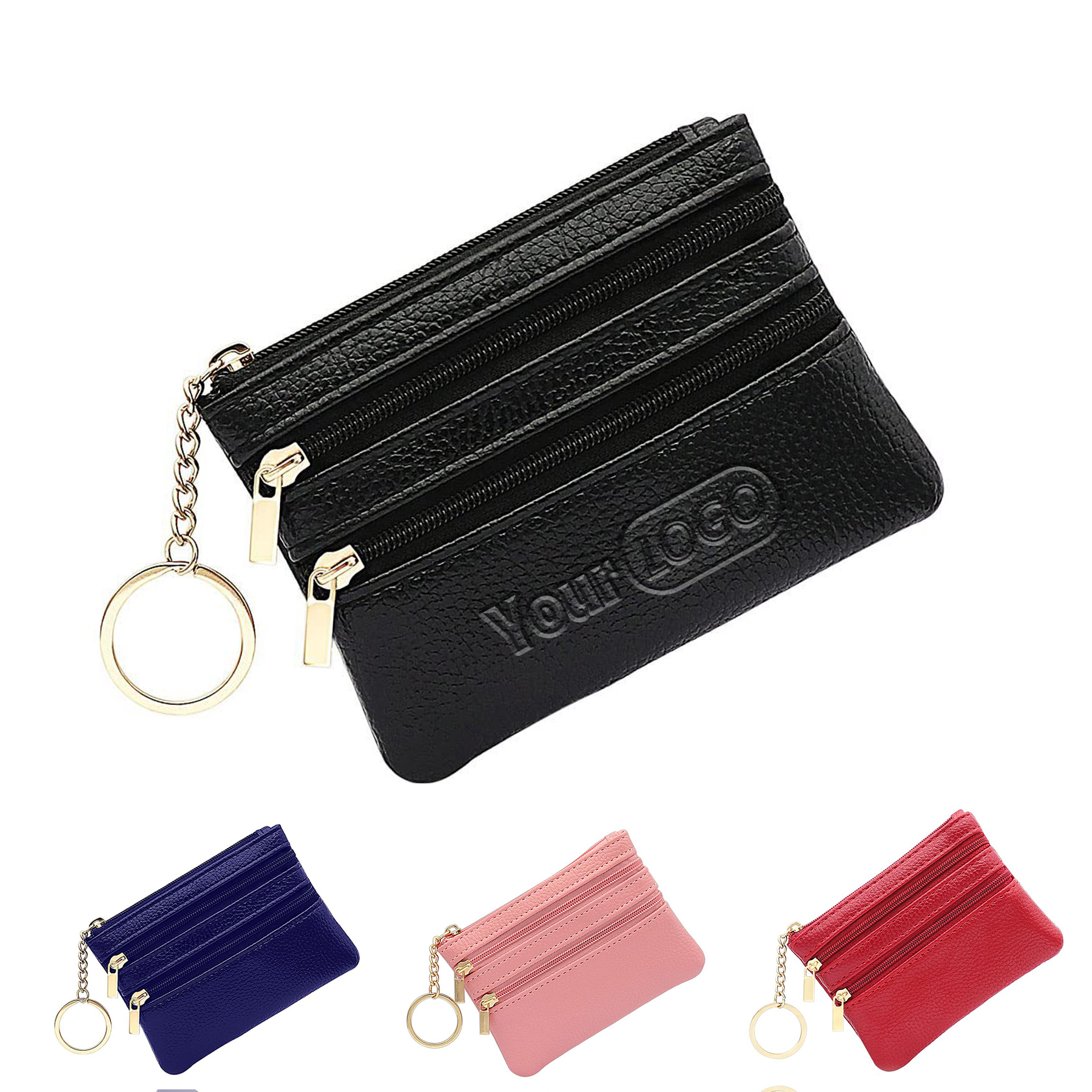 pu RFID anti-theft brush mini wallet 4