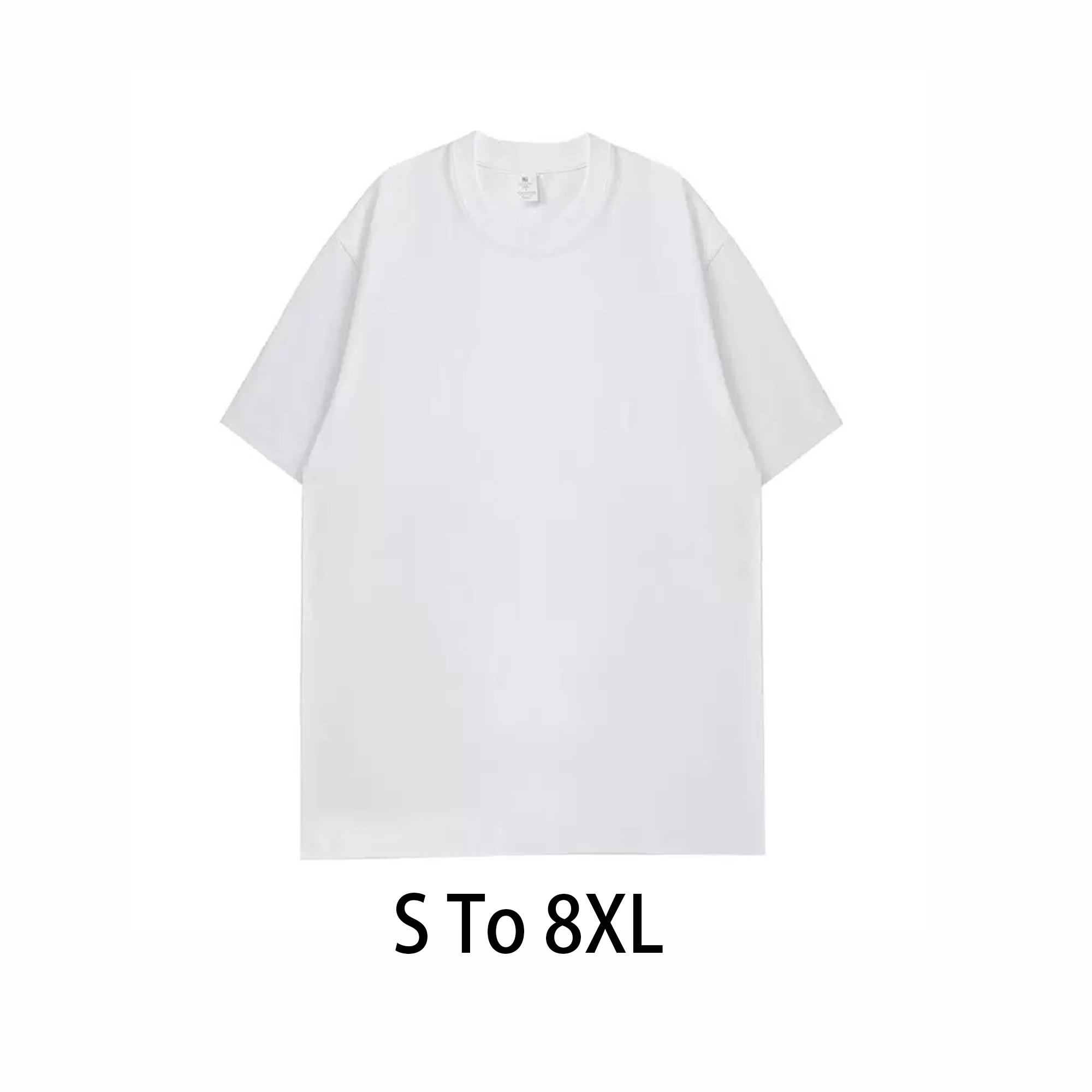 Custom Adult Unisex Cotton Short Sleeve T-Shirt MOQ 10pcs 3