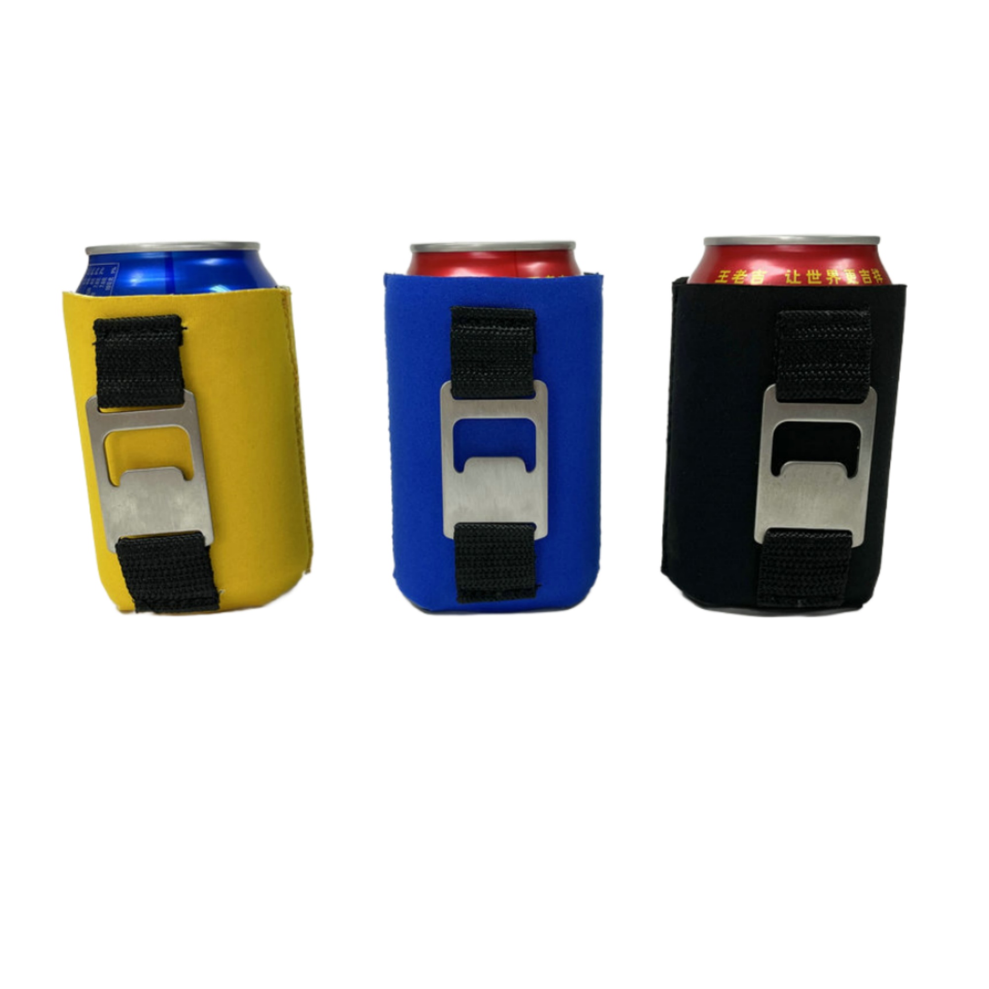 Neoprene Can Cooler With Bottle Opener 5