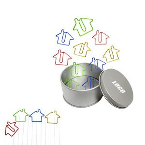 House Shaped Stylish In Tin Box For Organization 2