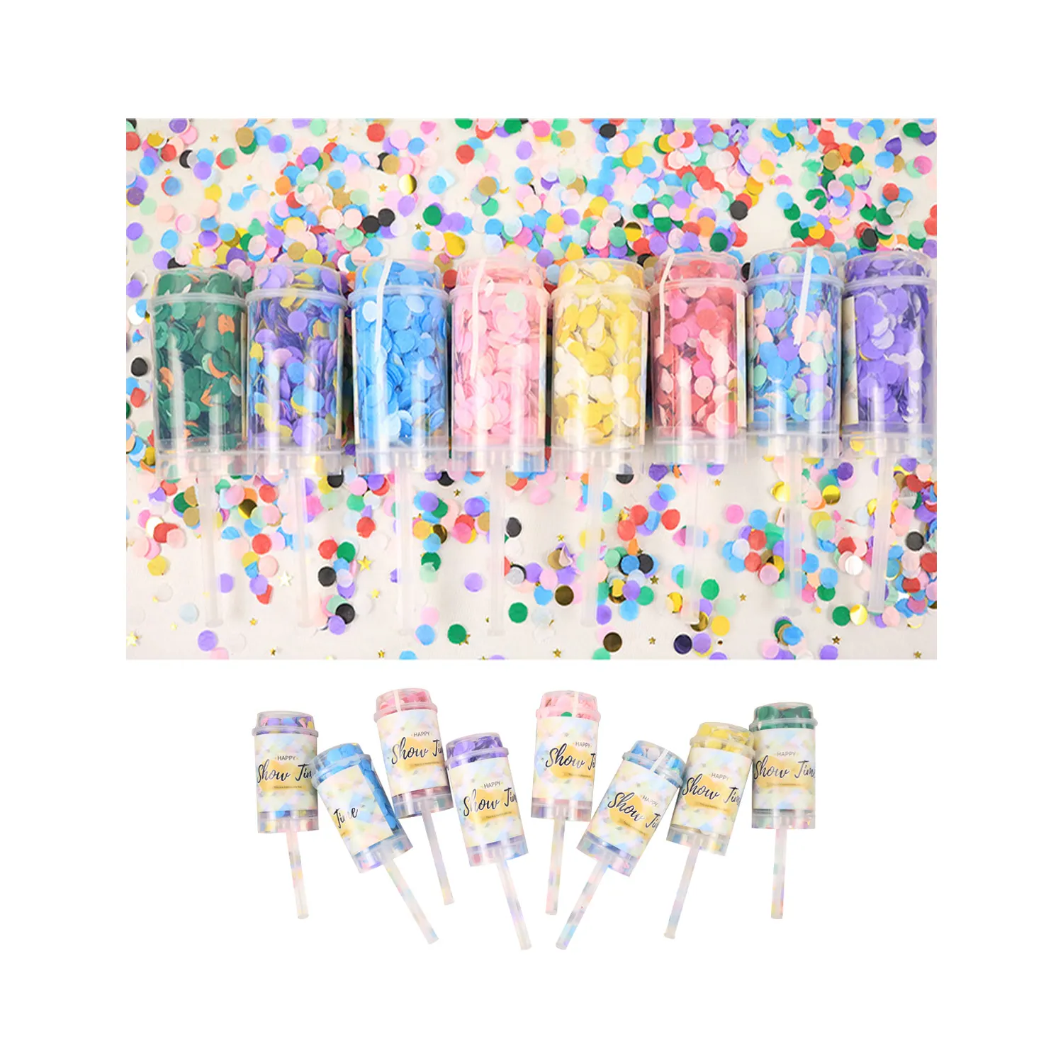 Push Pop Confetti Poppers Cannon 3
