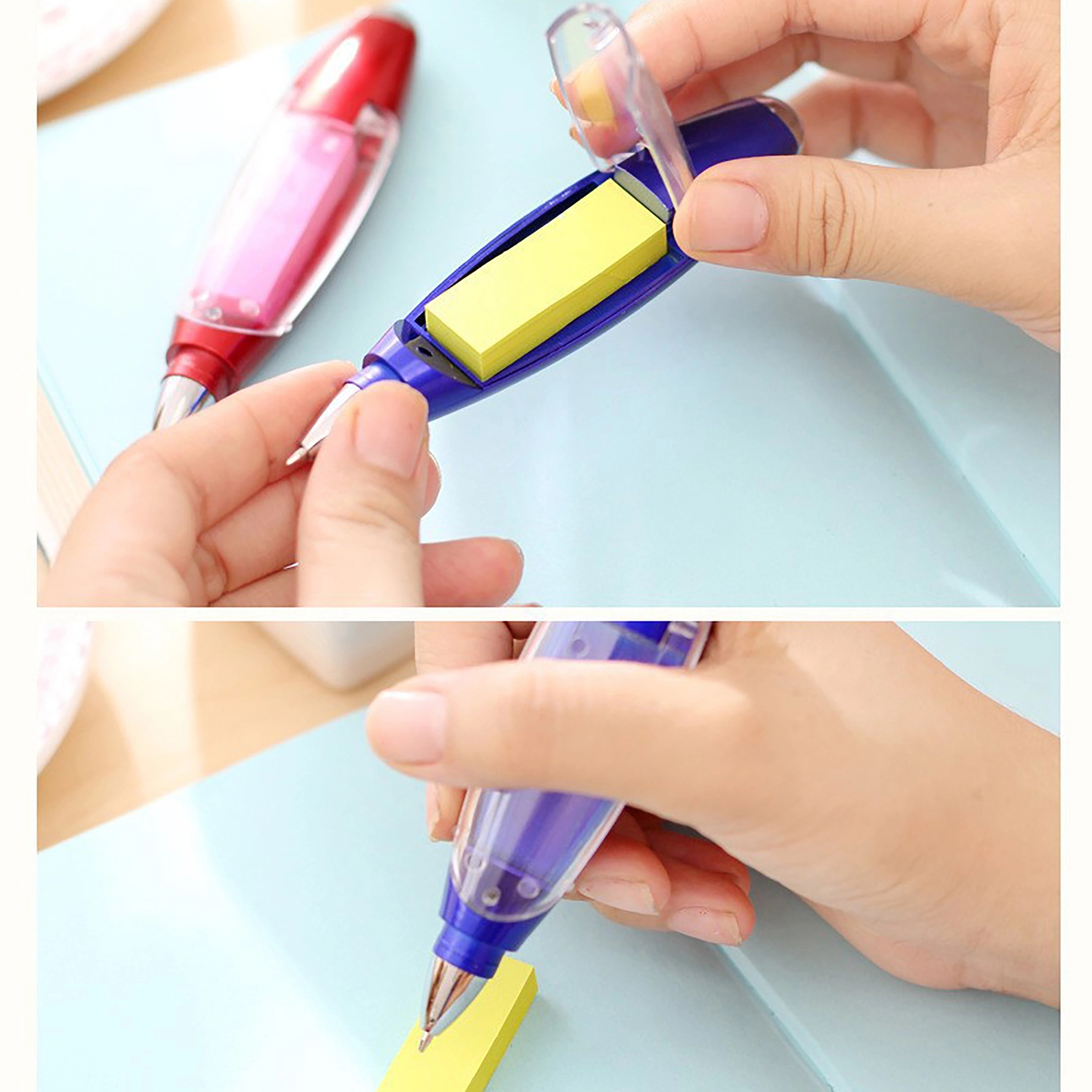 Sticky Notes LED Ballpoint Pen With Lanyard 7