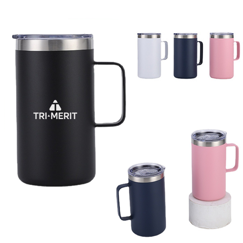20Oz. Stainless Steel Travel Mug with Handle 1