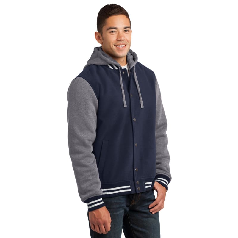 Sport-Tek Insulated Letterman Jacket. 4